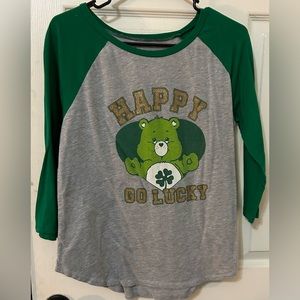 Care bears Lucky Ladies Baseball Tee